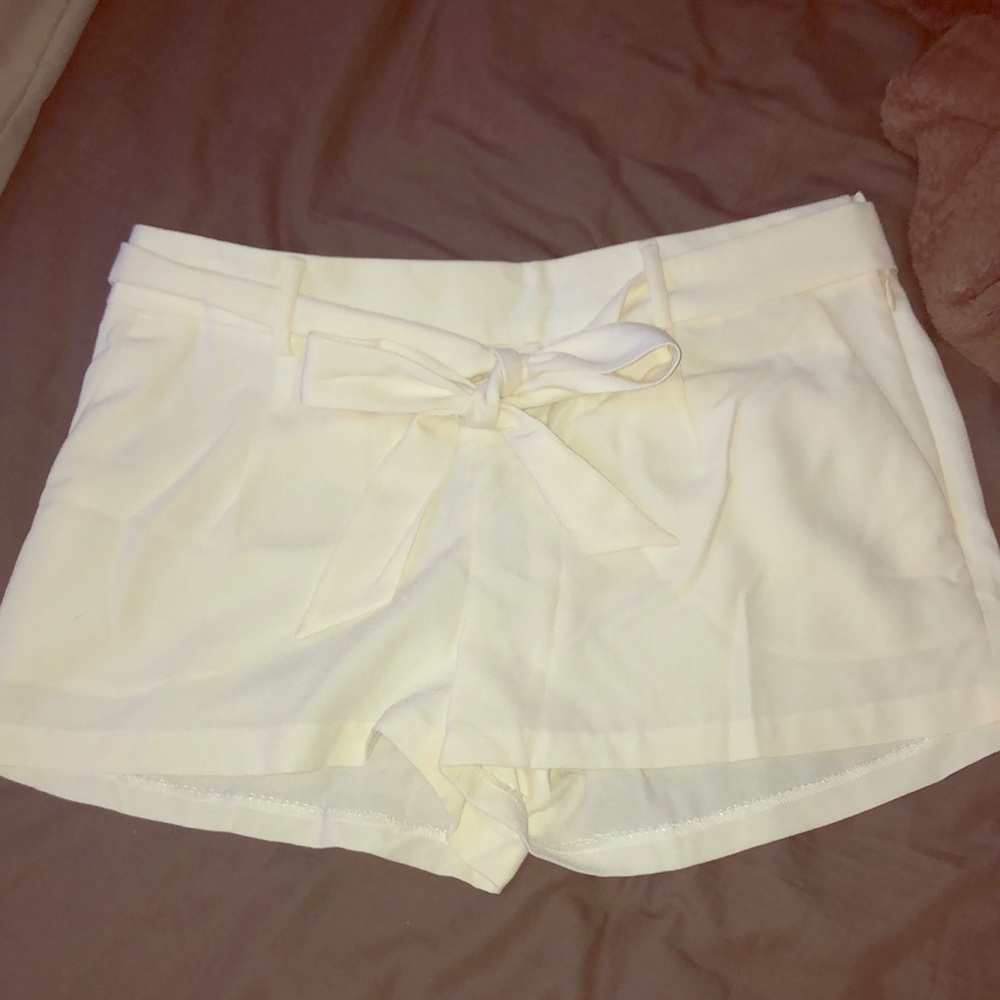 Express white shorts